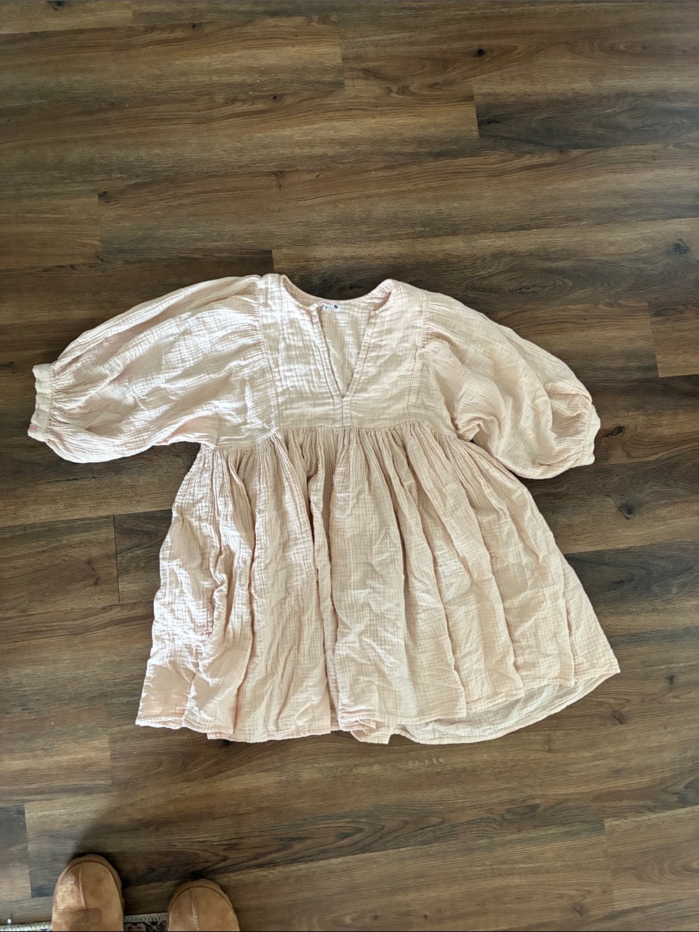 Sundry Pink Babydoll Dress